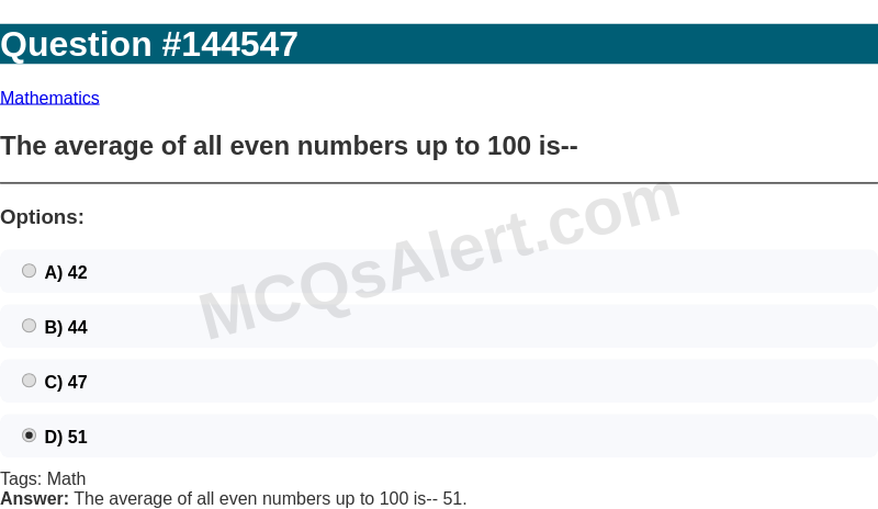 Question Screenshot
