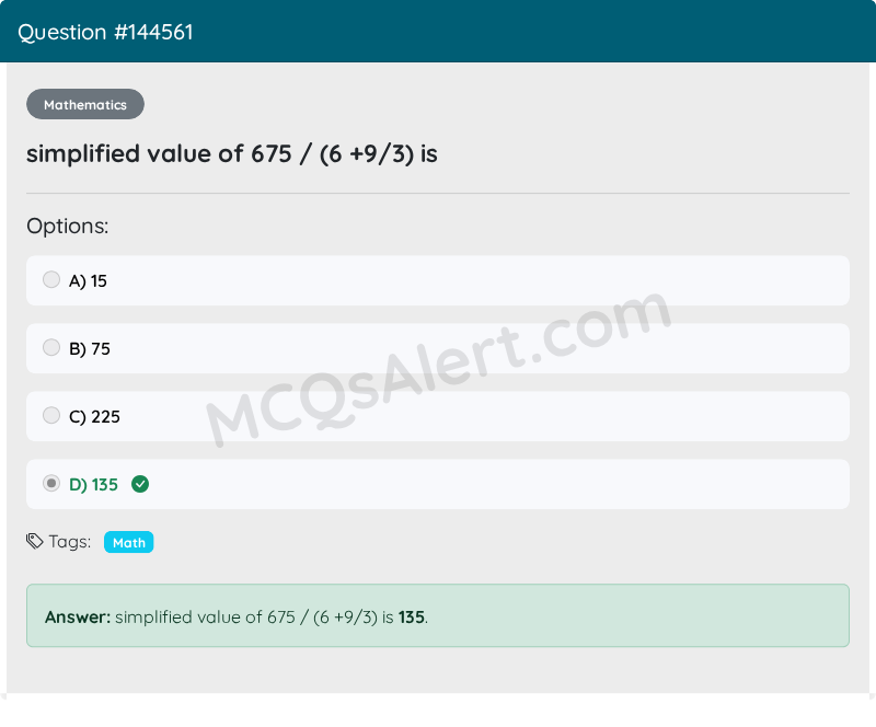 Question Screenshot