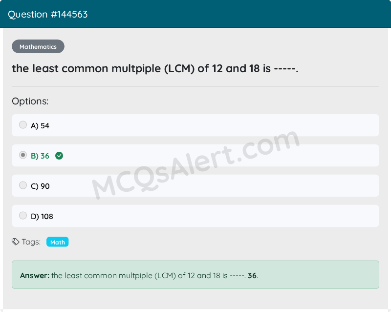 Question Screenshot