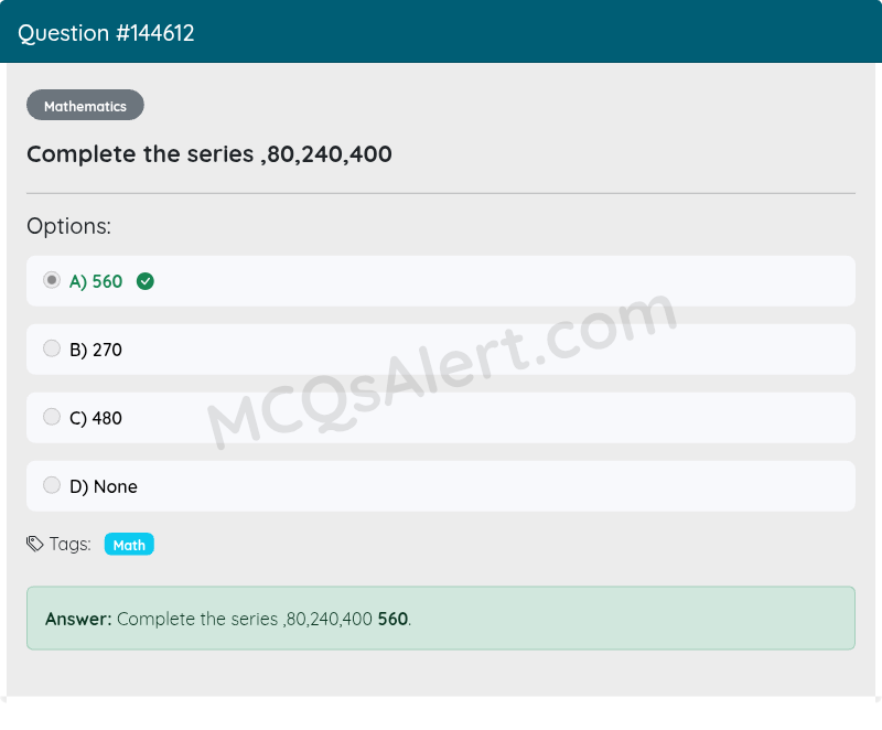 Question Screenshot