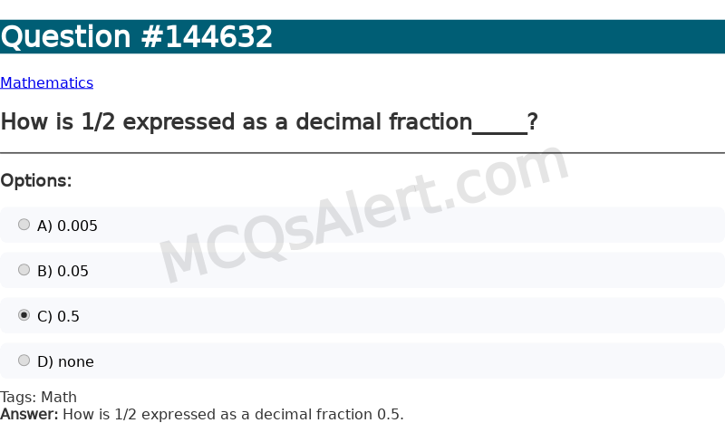 Question Screenshot