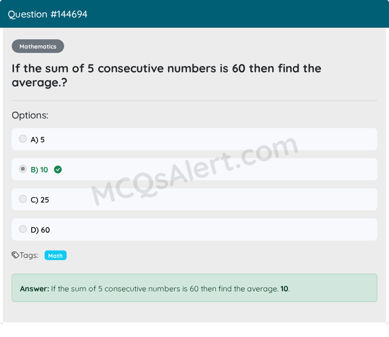 Question Screenshot