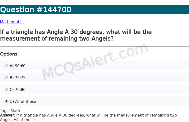 Question Screenshot