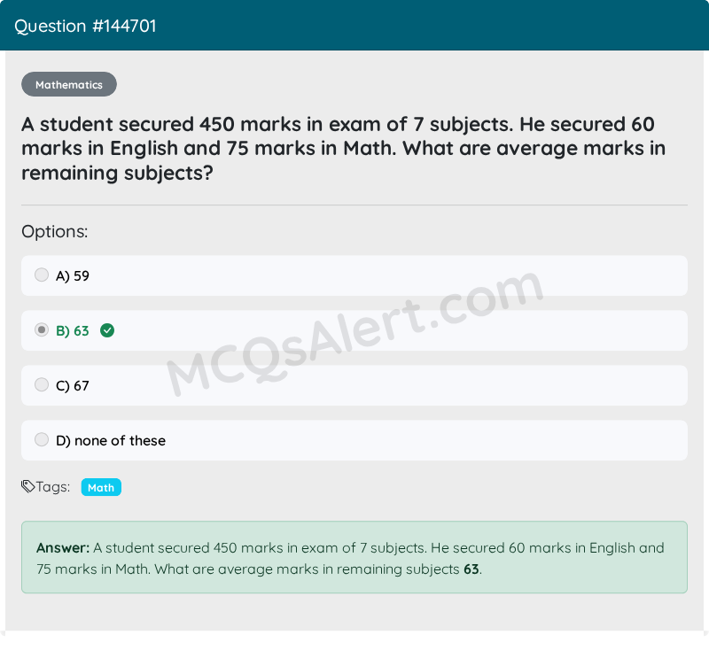 Question Screenshot