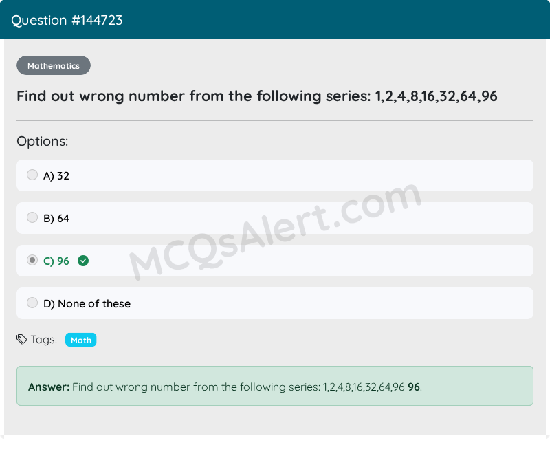 Question Screenshot