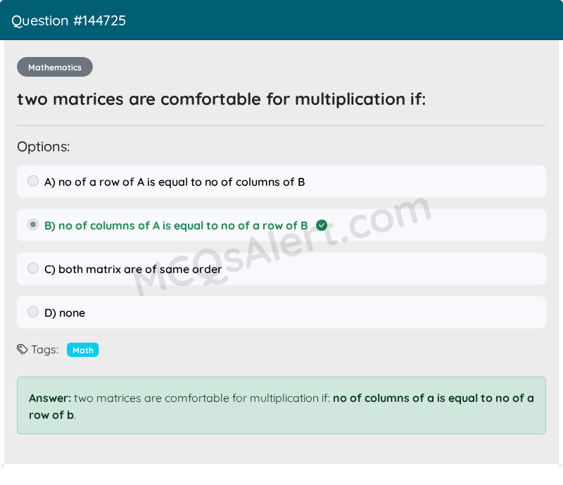 Question Screenshot