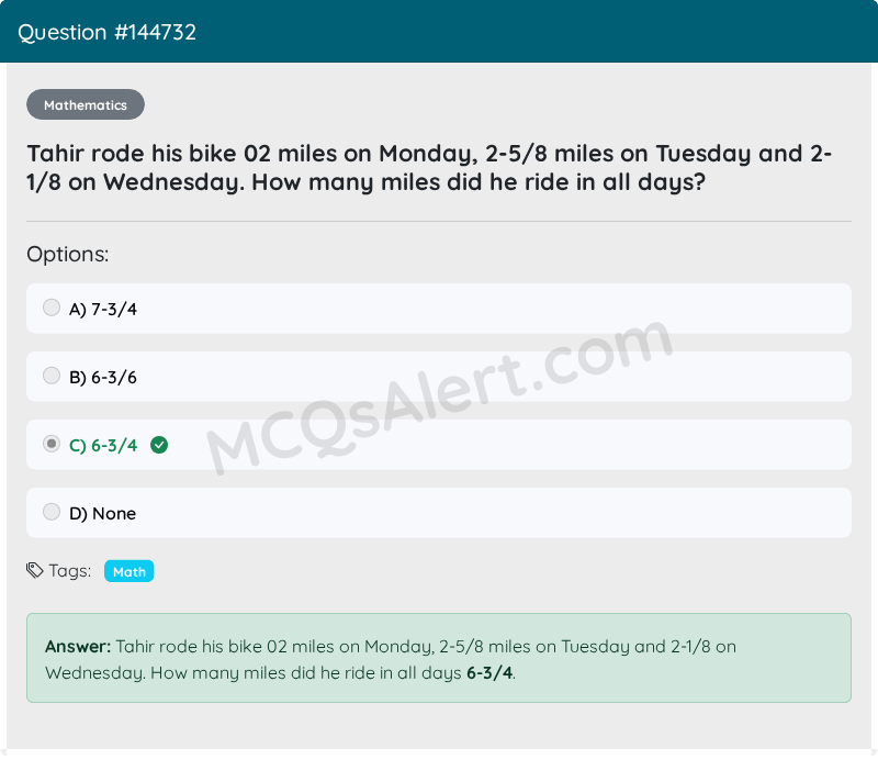 Question Screenshot