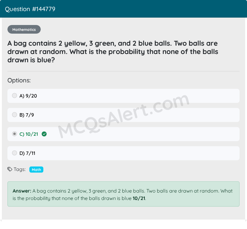 Question Screenshot
