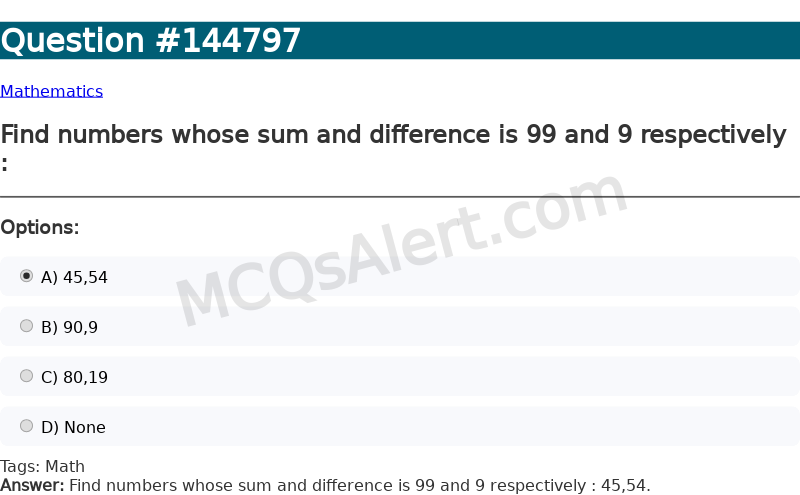 Question Screenshot
