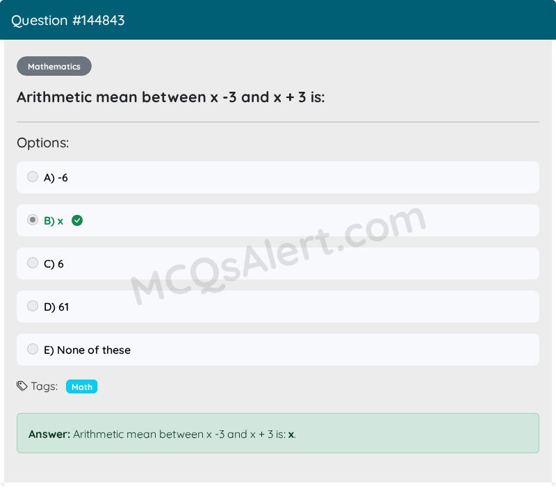 Question Screenshot