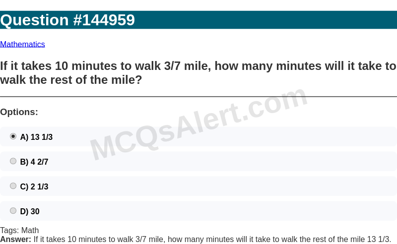 Question Screenshot