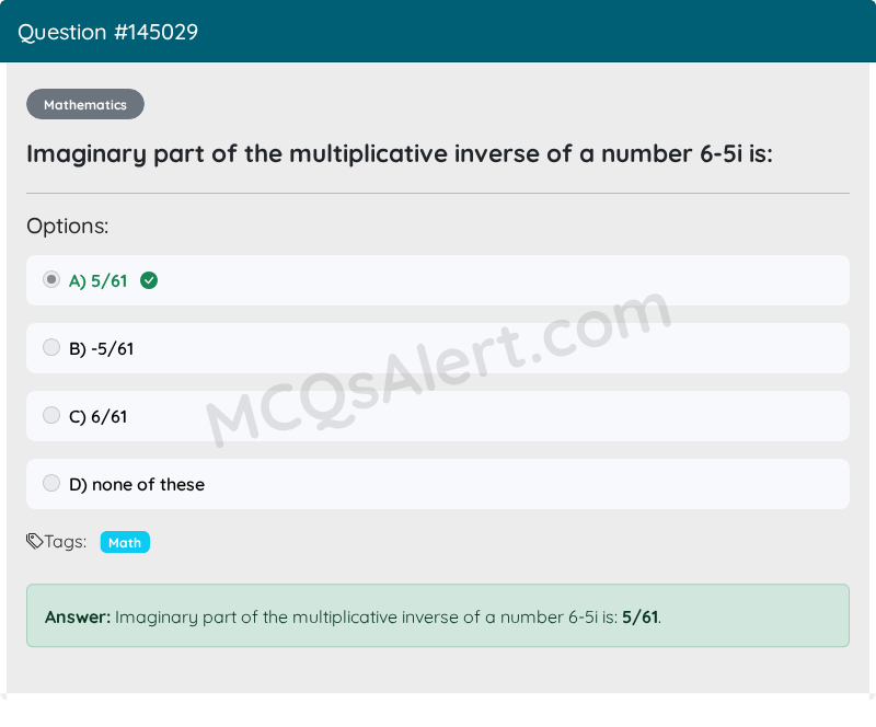 Question Screenshot