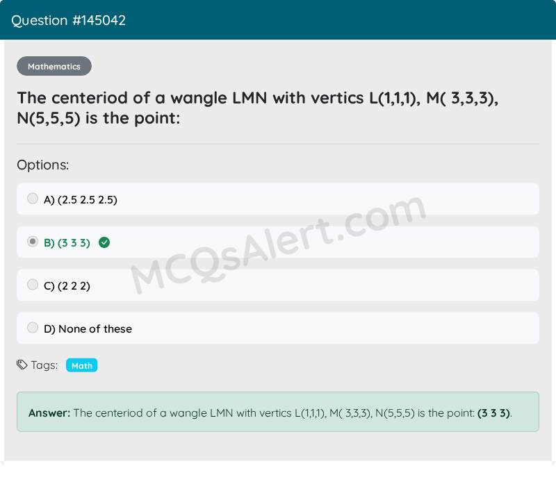 Question Screenshot