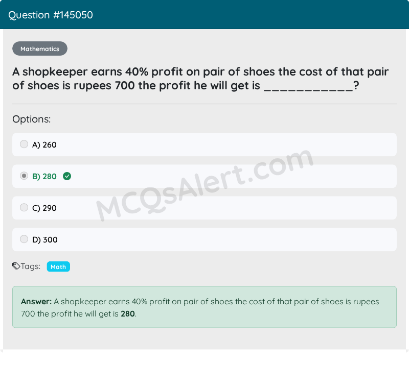Question Screenshot