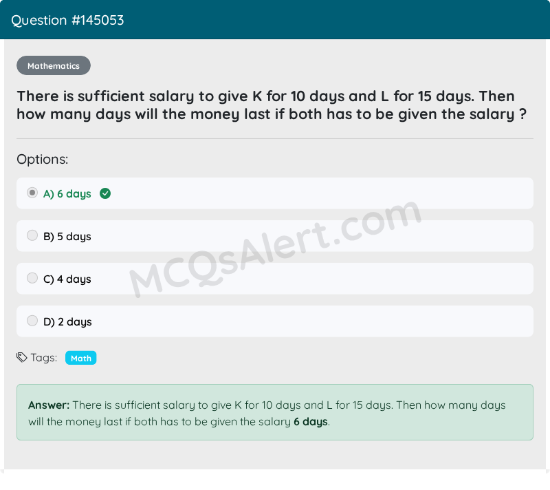 Question Screenshot