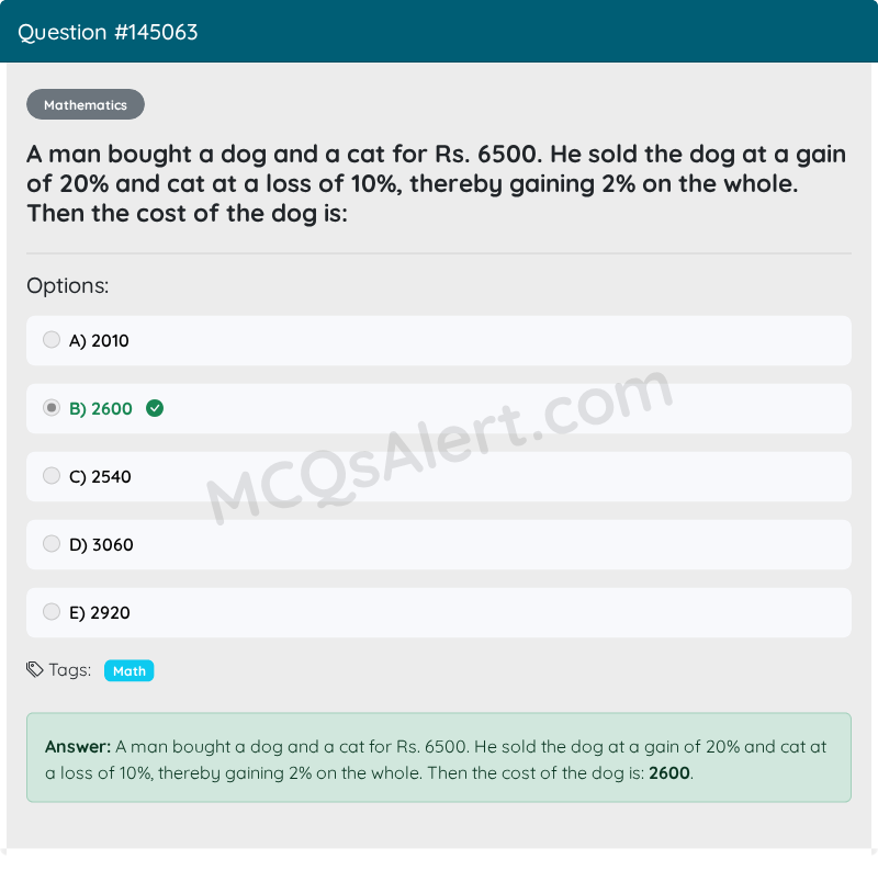 Question Screenshot