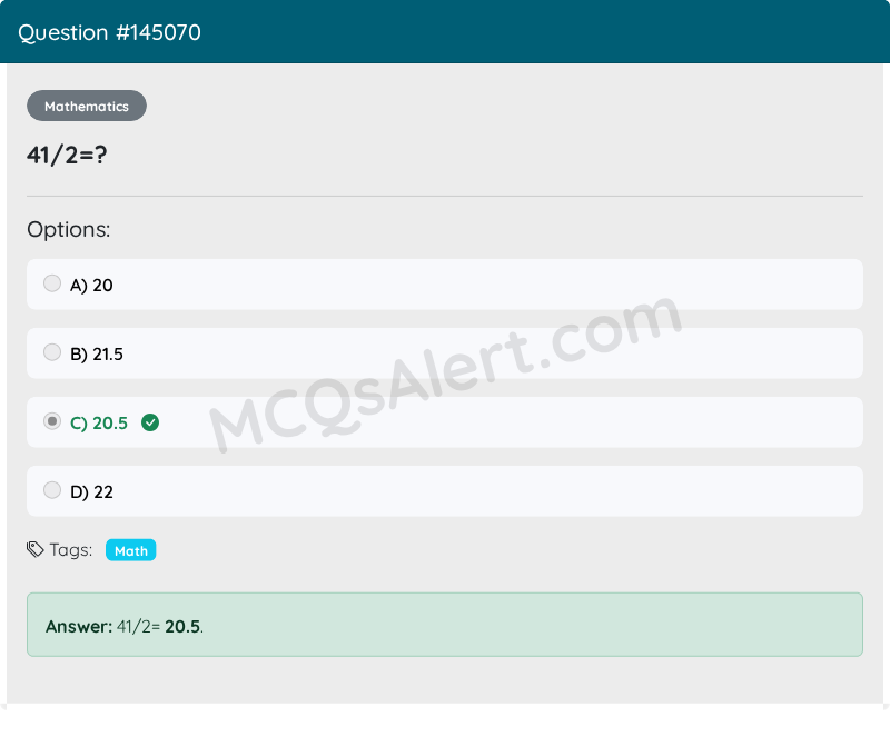 Question Screenshot