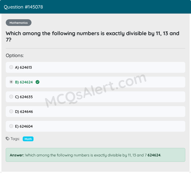 Question Screenshot