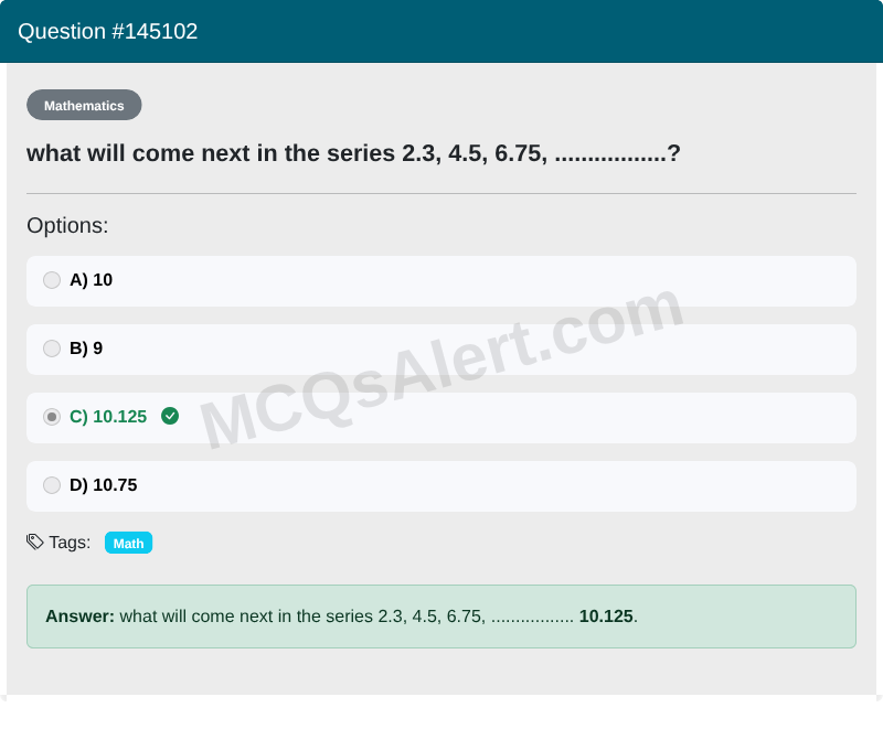 Question Screenshot