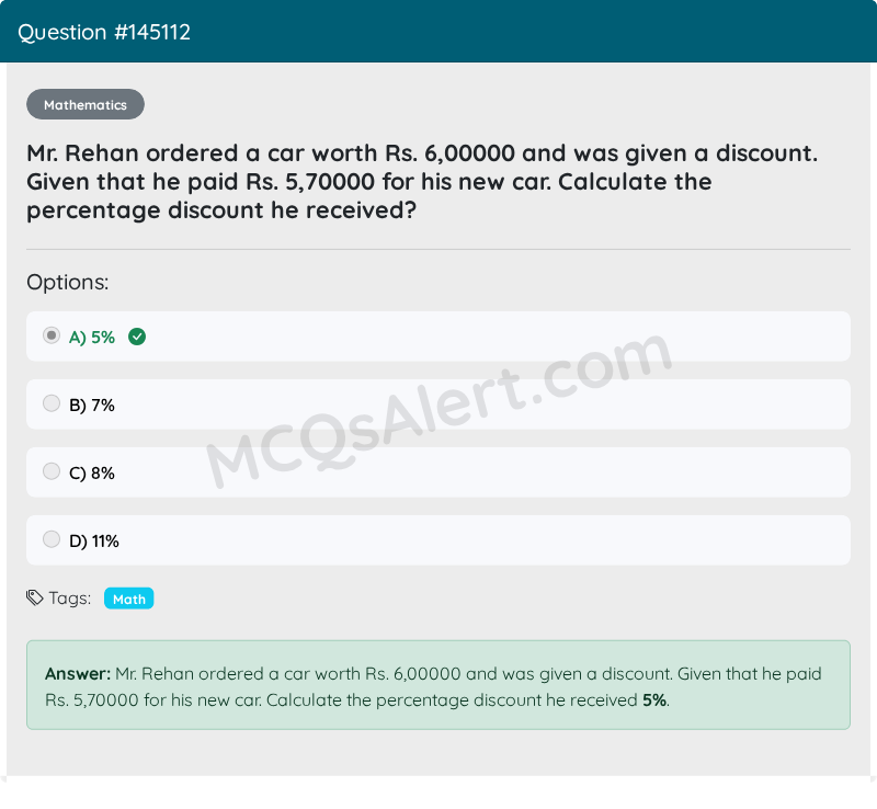 Question Screenshot