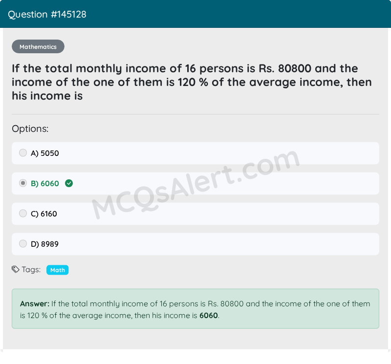 Question Screenshot