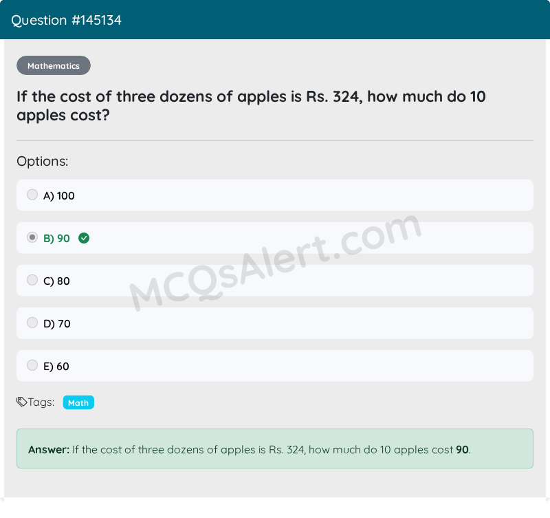 Question Screenshot