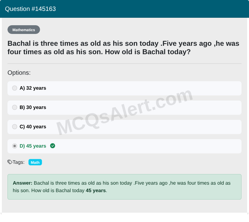 Question Screenshot