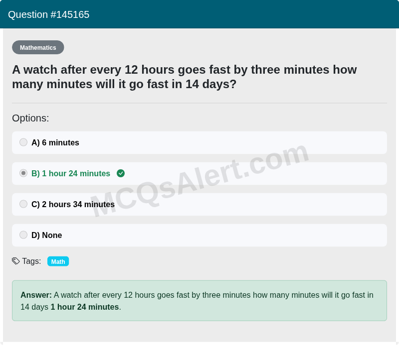 Question Screenshot