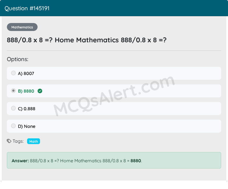Question Screenshot