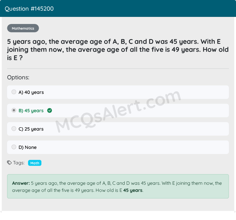 Question Screenshot