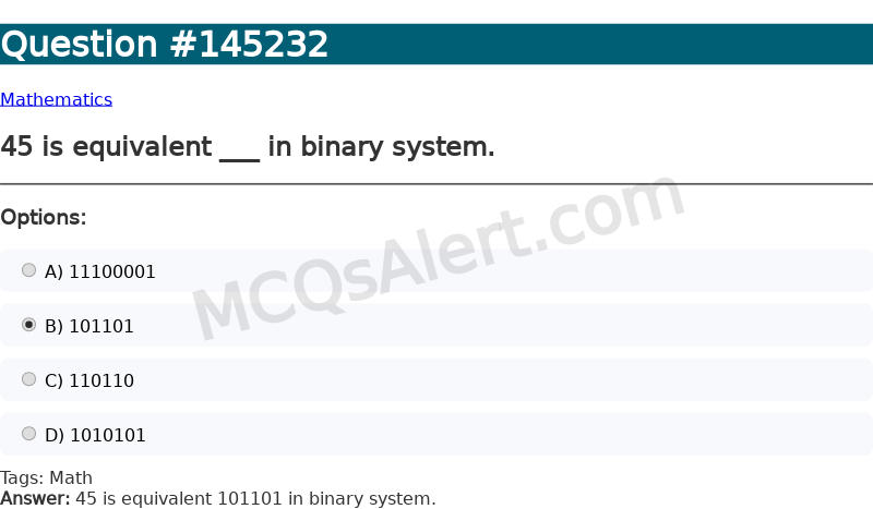 Question Screenshot