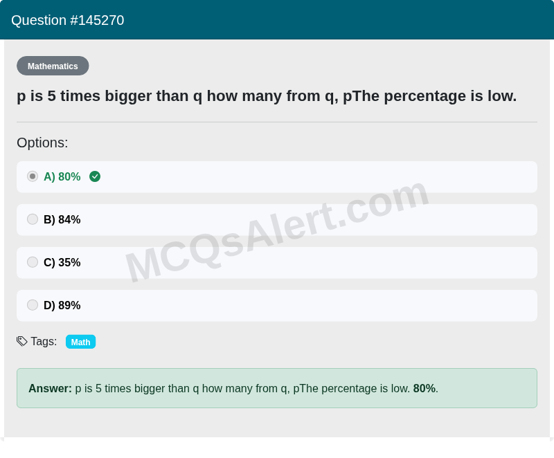 Question Screenshot