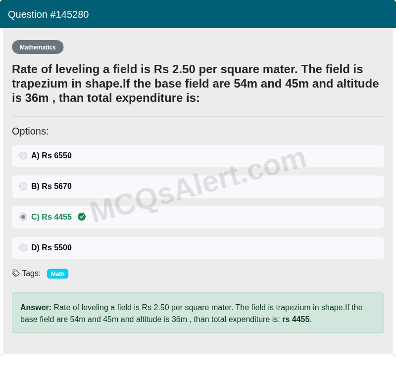 Question Screenshot