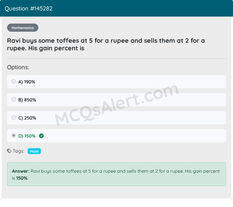 Question Screenshot