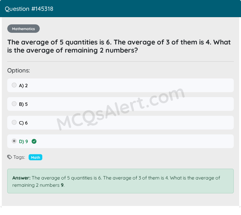 Question Screenshot
