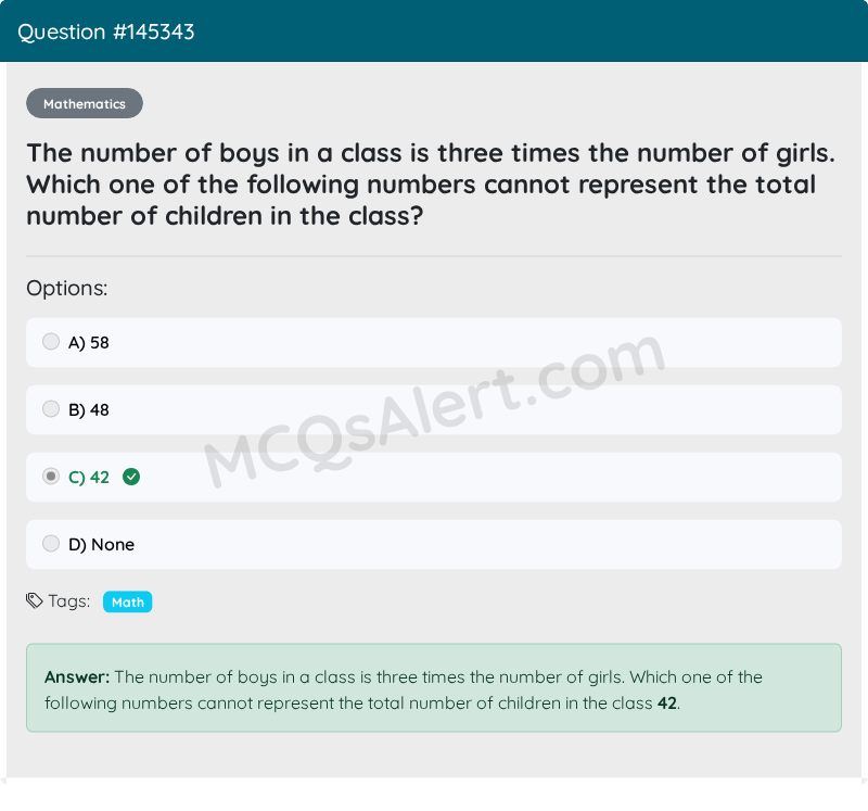Question Screenshot