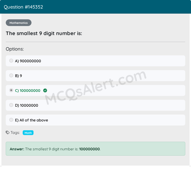 Question Screenshot