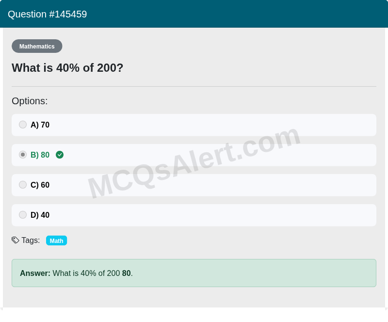 Question Screenshot