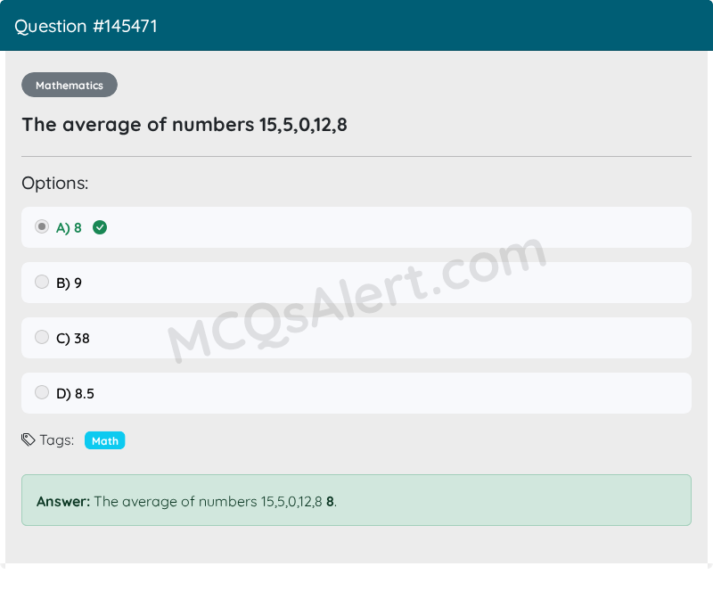 Question Screenshot