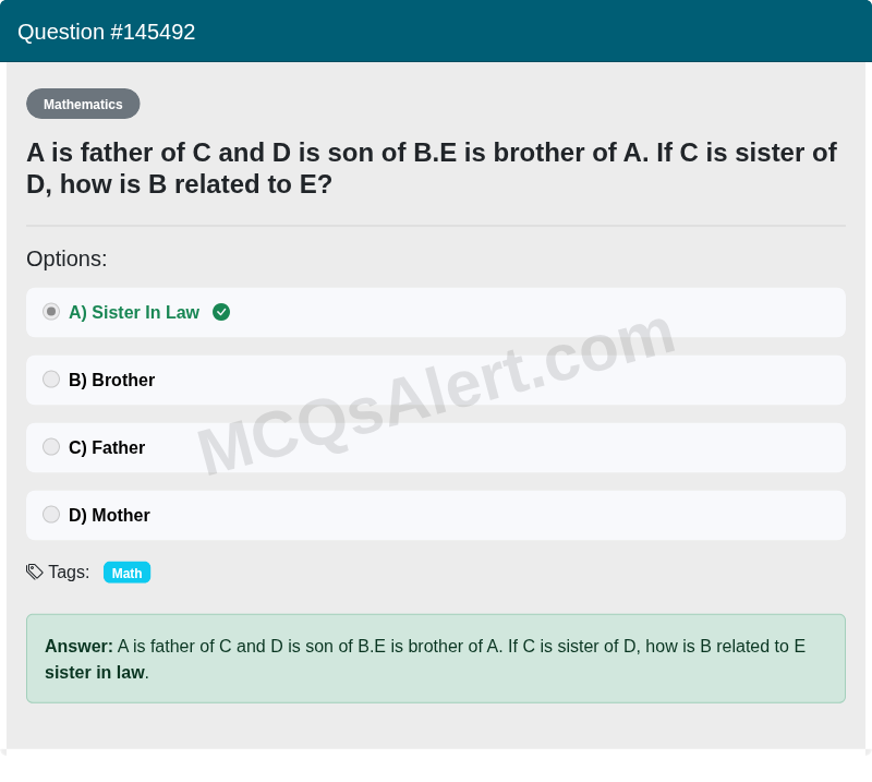 Question Screenshot