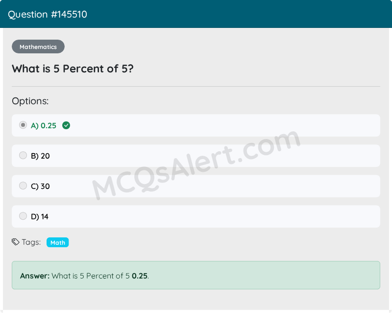 Question Screenshot