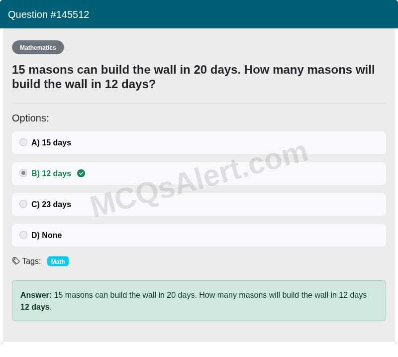Question Screenshot