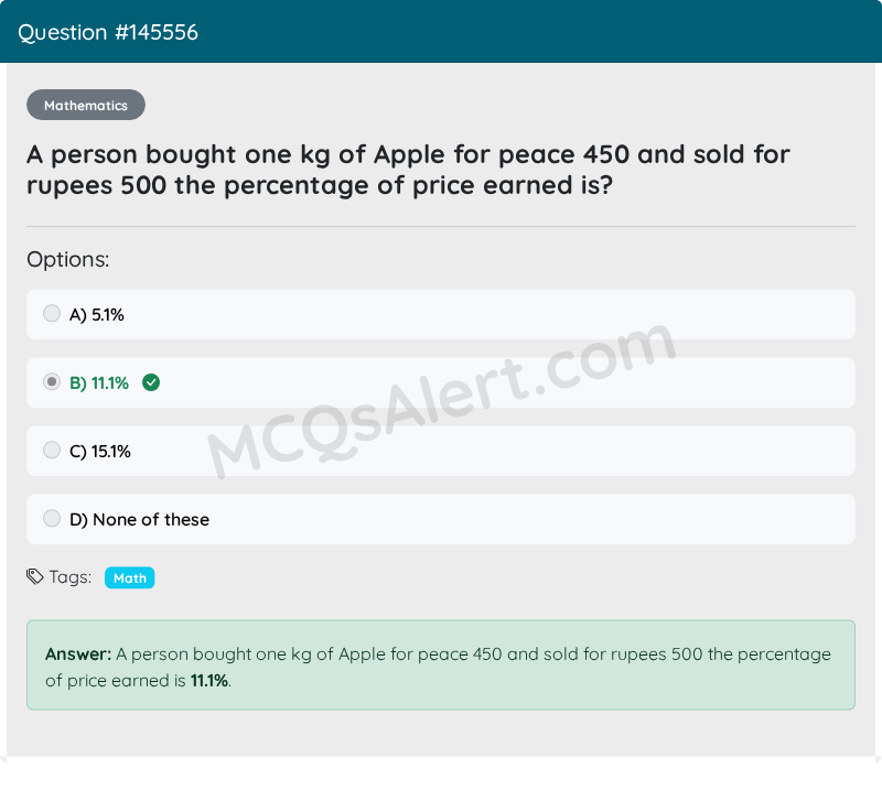 Question Screenshot