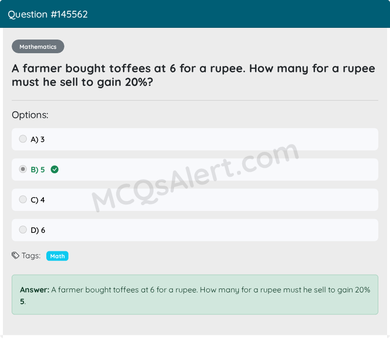 Question Screenshot