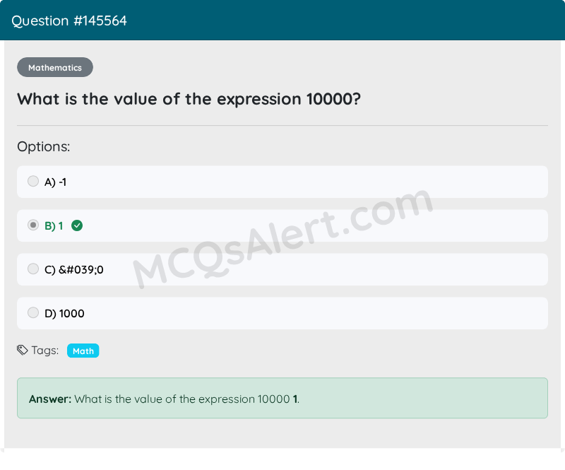 Question Screenshot