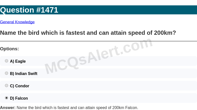Question Screenshot