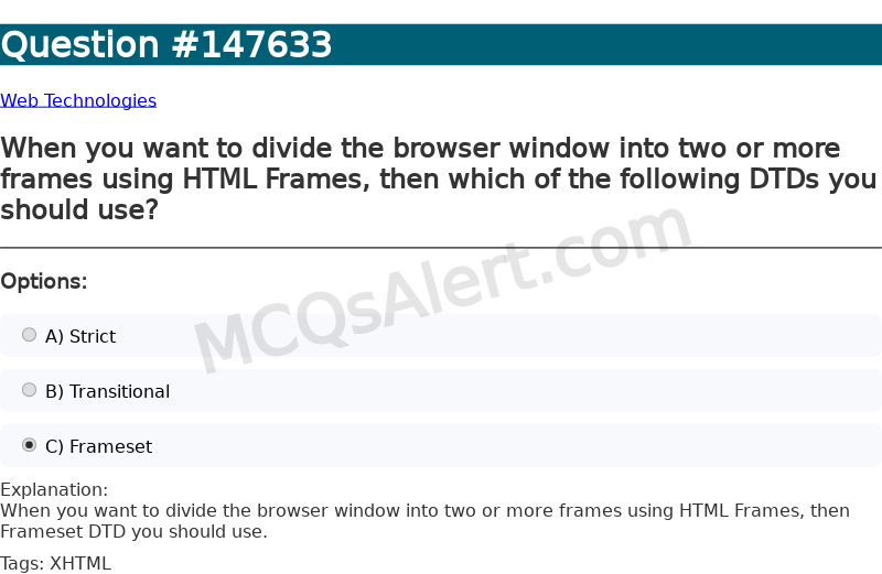 Question Screenshot