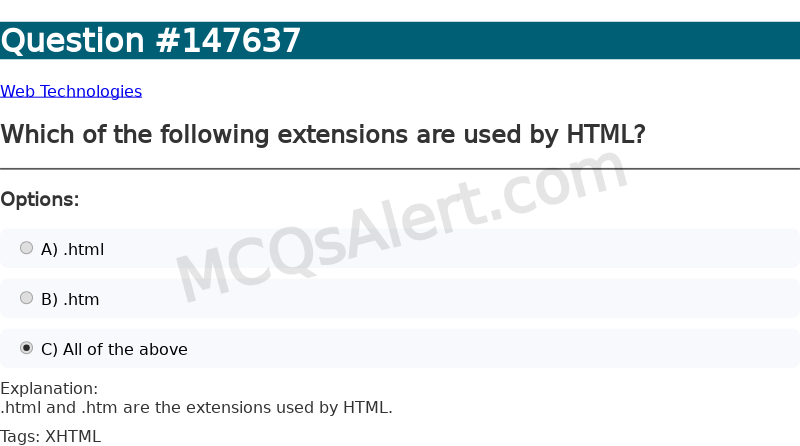 Question Screenshot