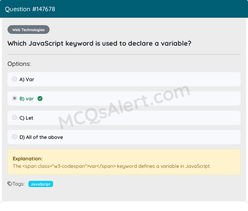 Question Screenshot