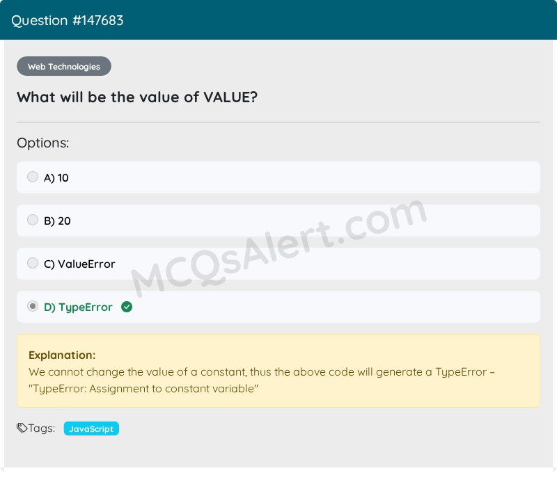 Question Screenshot